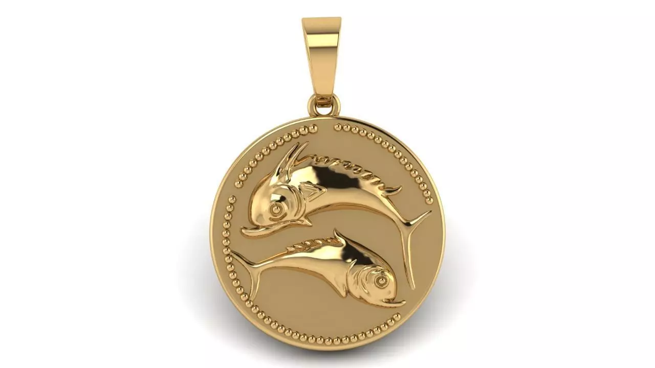 Fish Pendant 3D print model_0