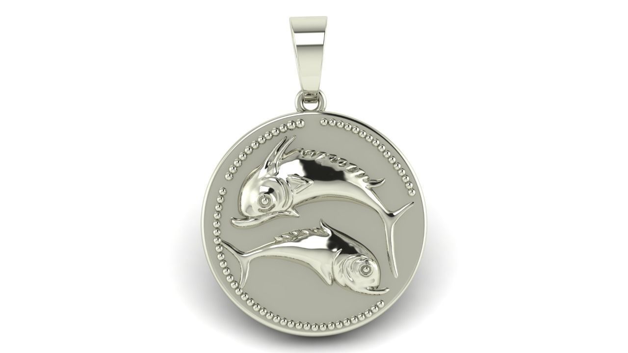 Fish Pendant 3D print model_1