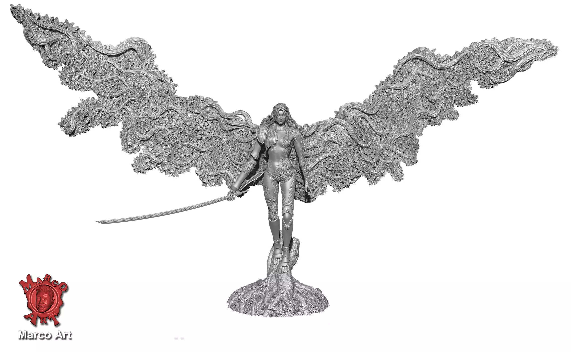 Elden Ring Malenia stl file 3D print model_0