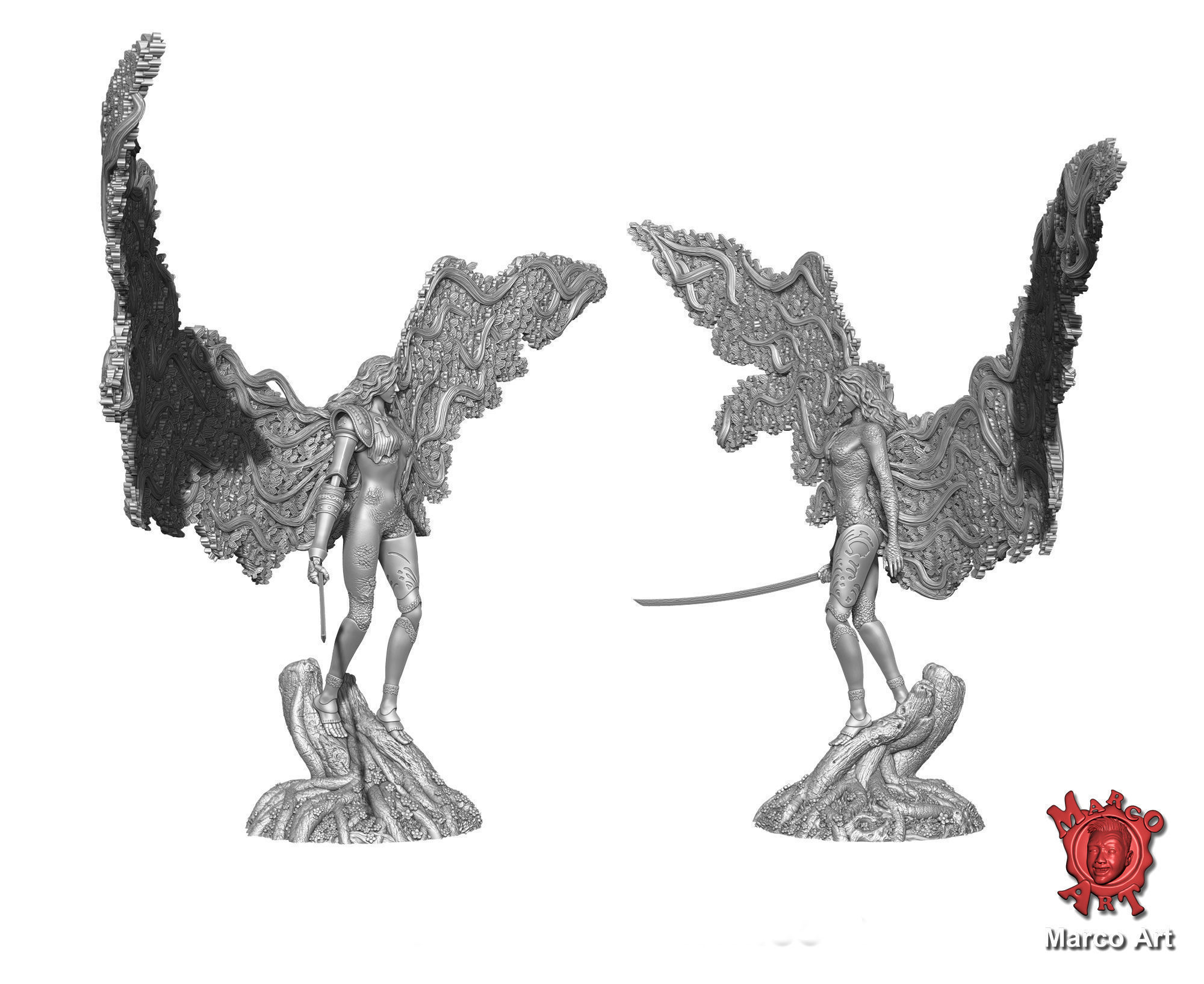 Elden Ring Malenia stl file 3D print model_3