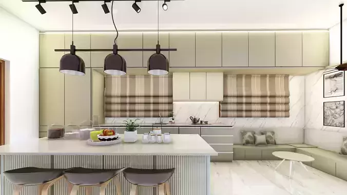 Beautiful modern kitchen 