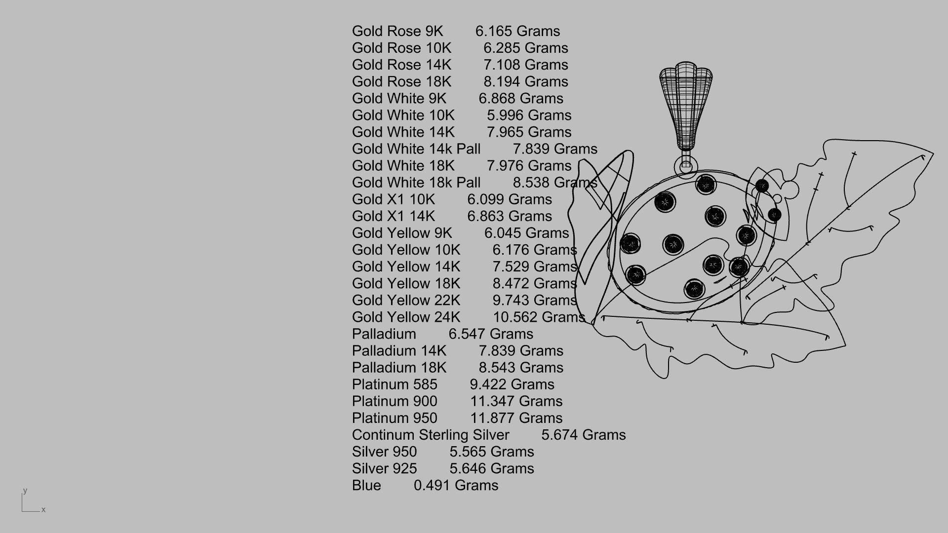 lady bug pendant stl verified  3D print model_35