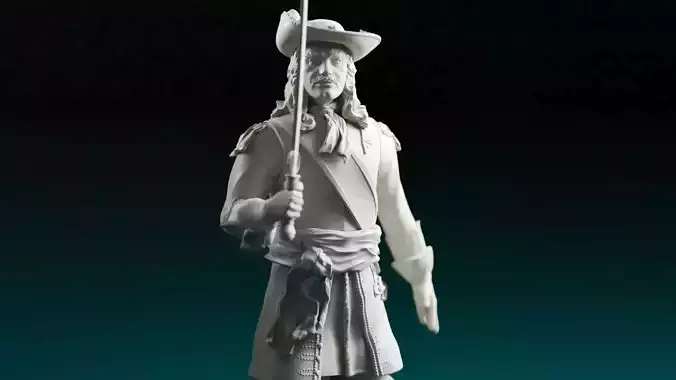 Louis de Buade de Frontenac 3D print model