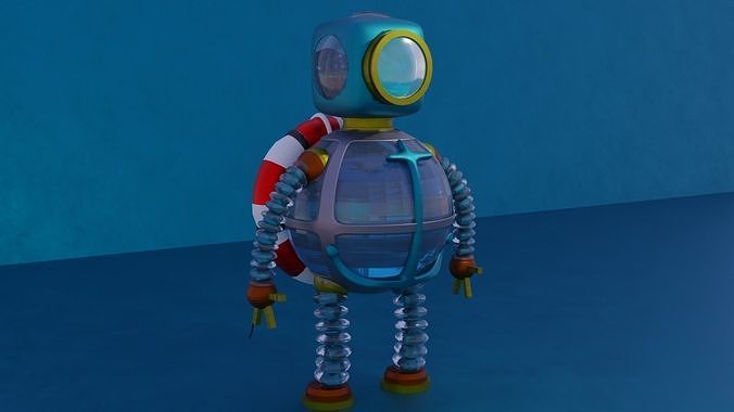 Suit dier Low-poly 3D model