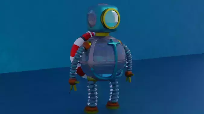 Suit dier Low-poly 3D model