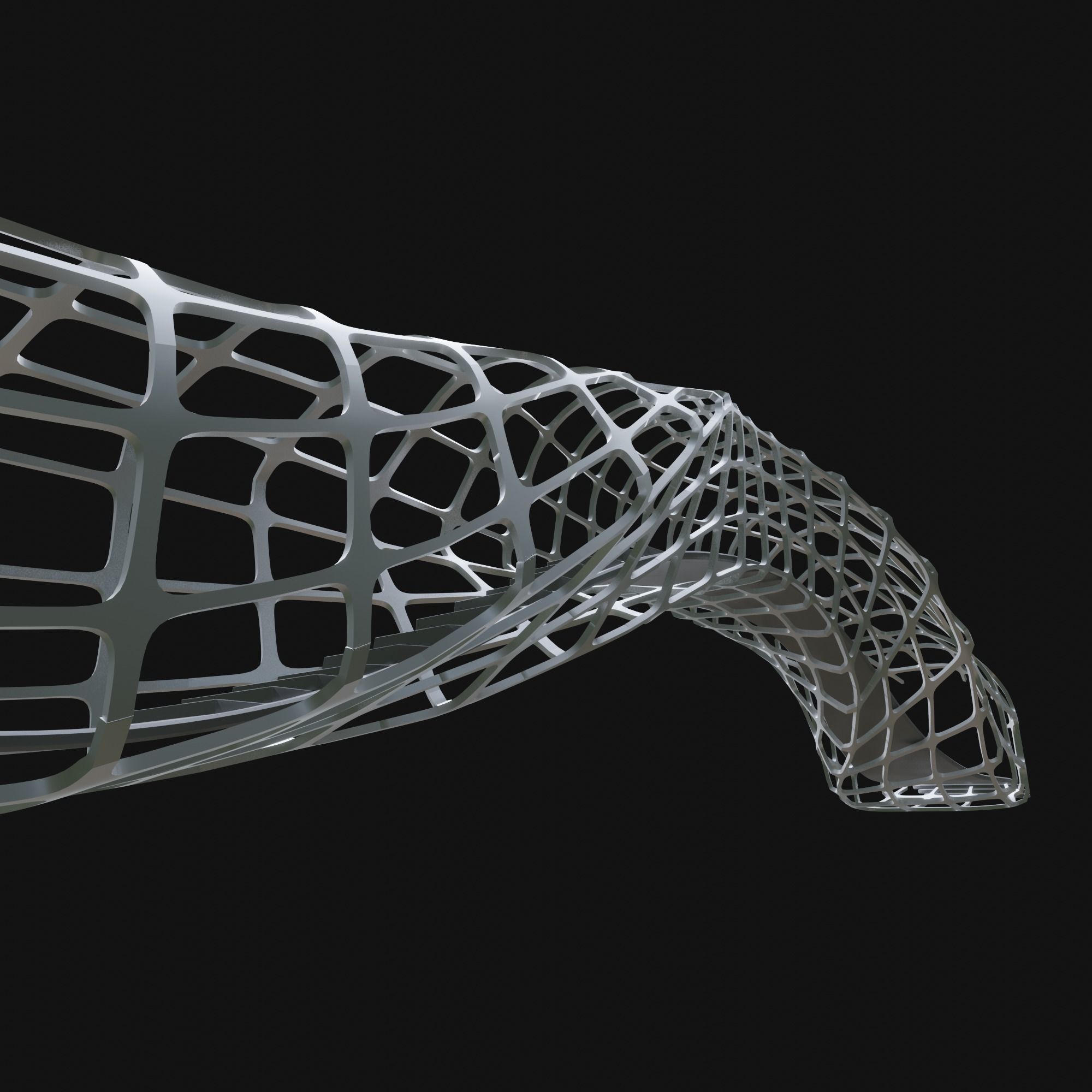 Futuristic Bridge 3D model_17