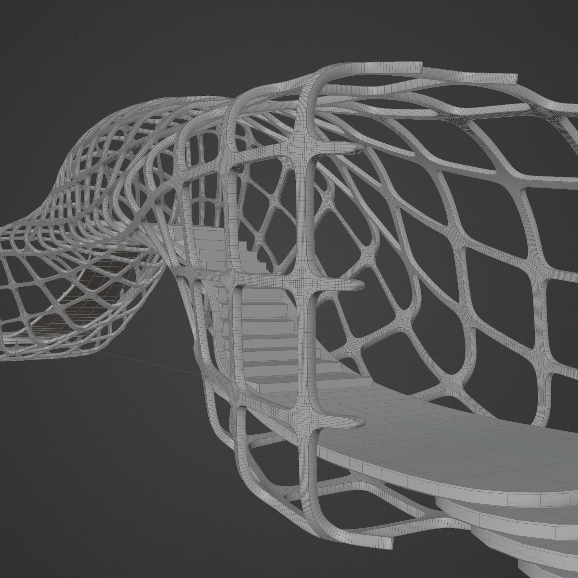 Futuristic Bridge 3D model_22