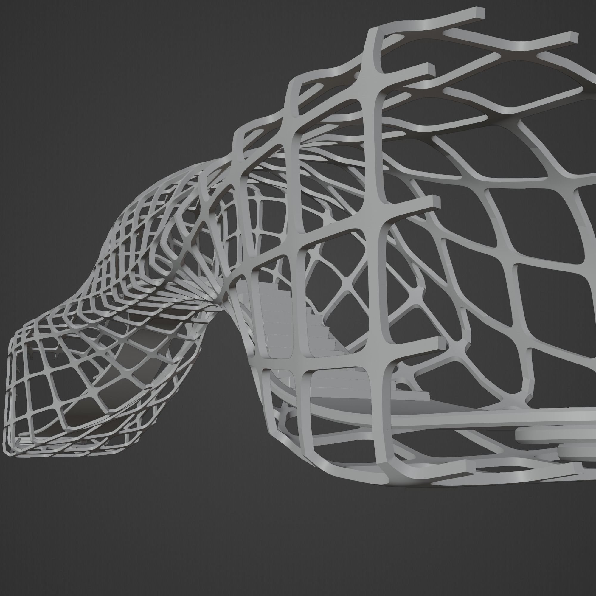 Futuristic Bridge 3D model_13