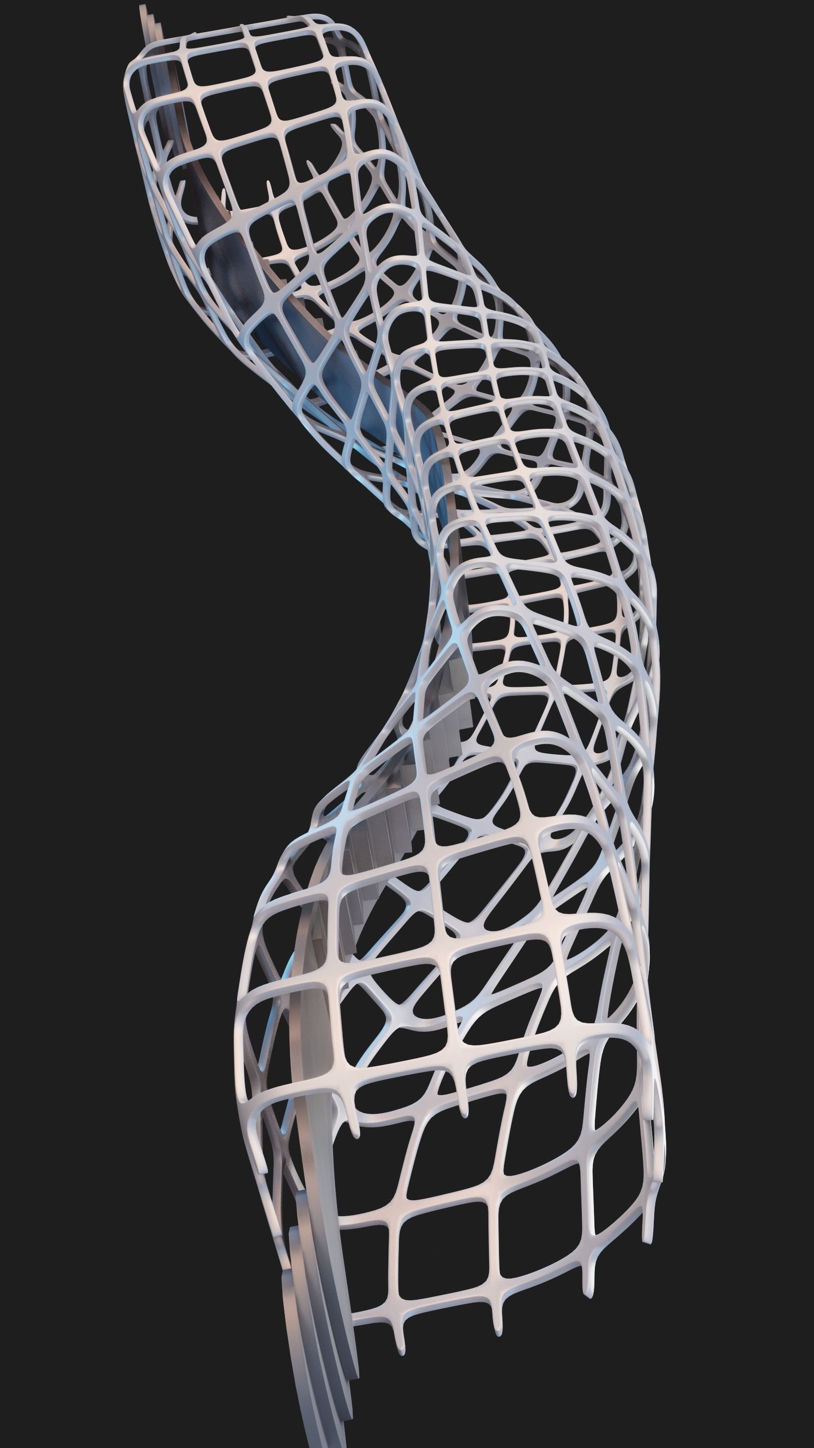Futuristic Bridge 3D model_11