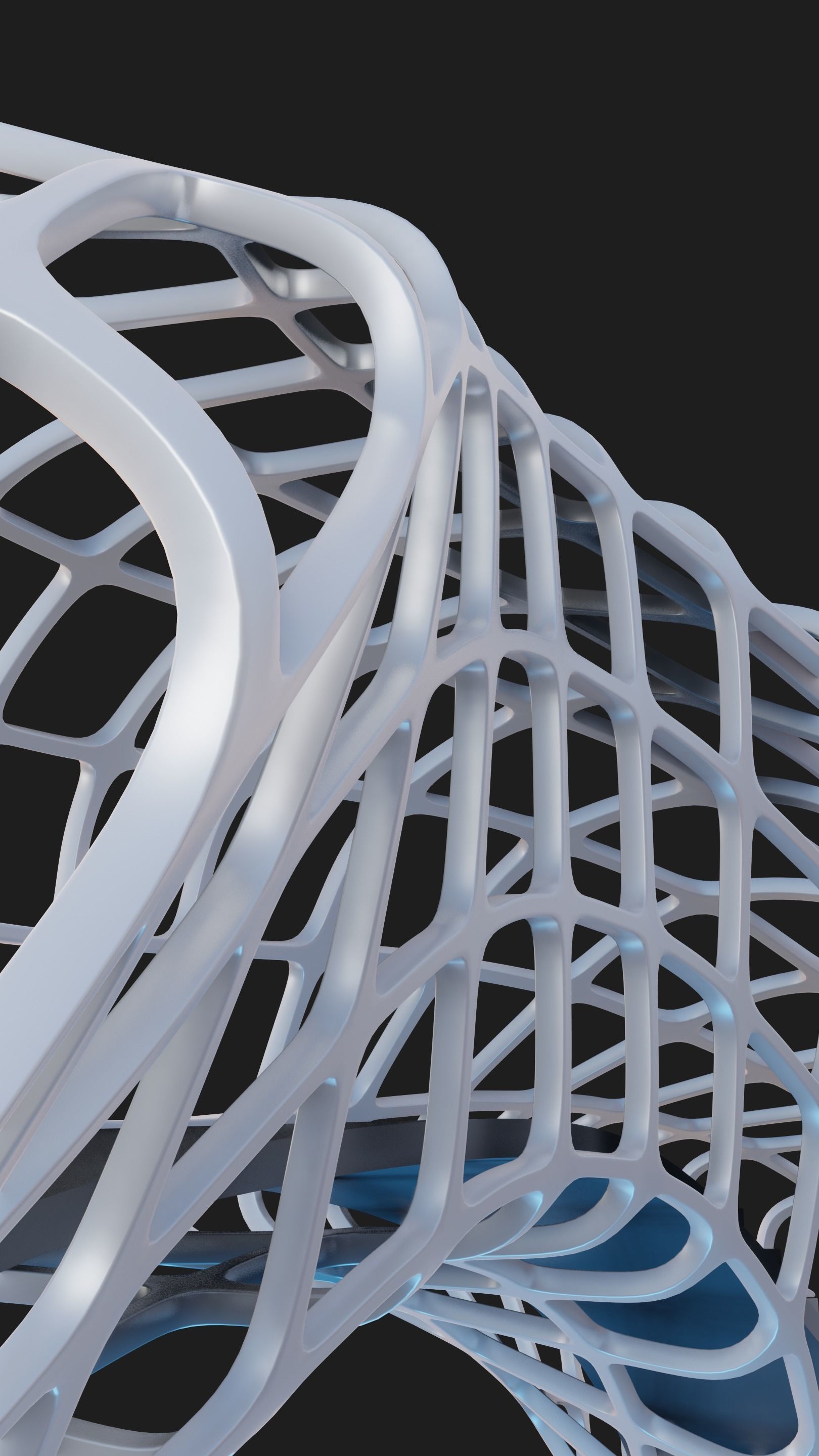 Futuristic Bridge 3D model_9