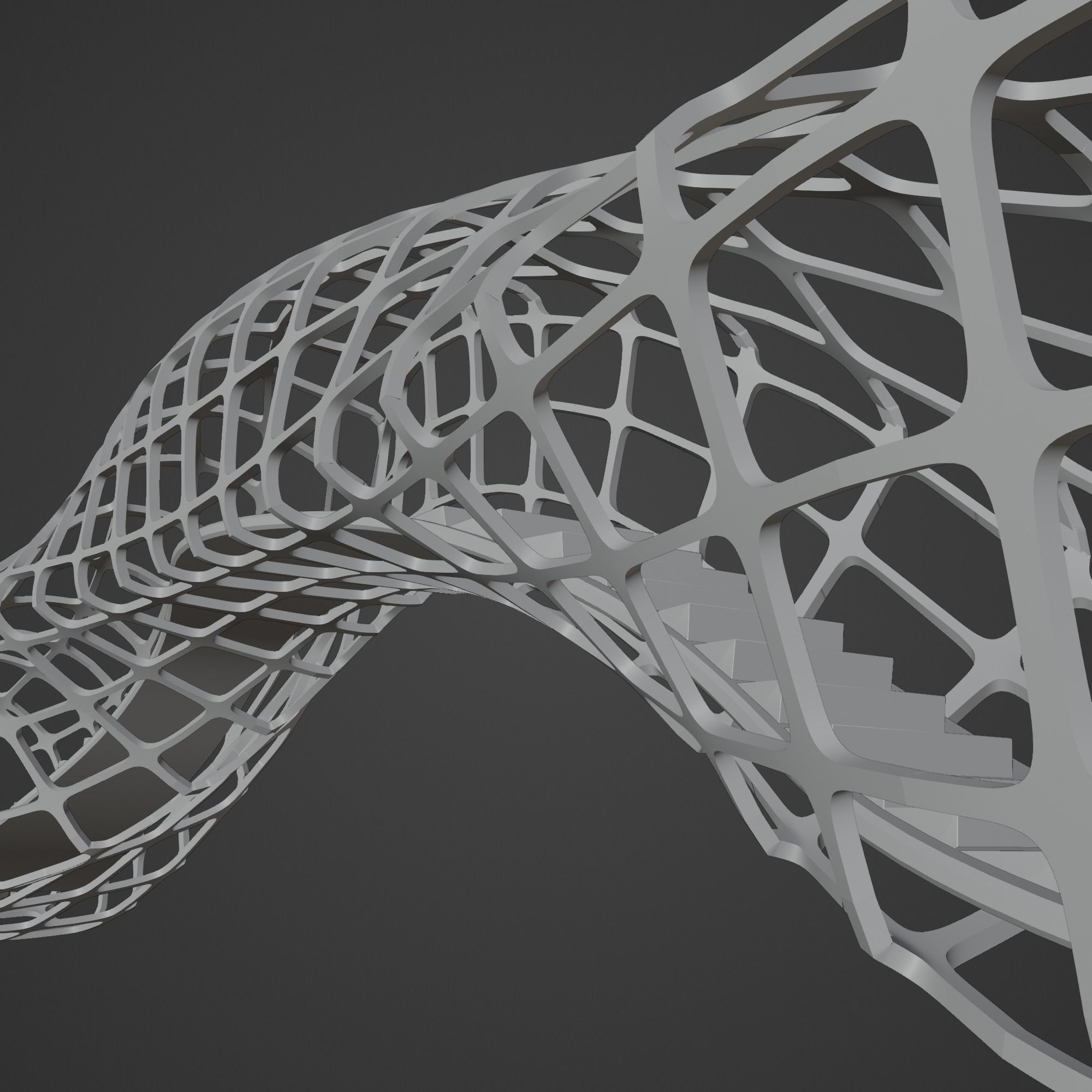 Futuristic Bridge 3D model_26