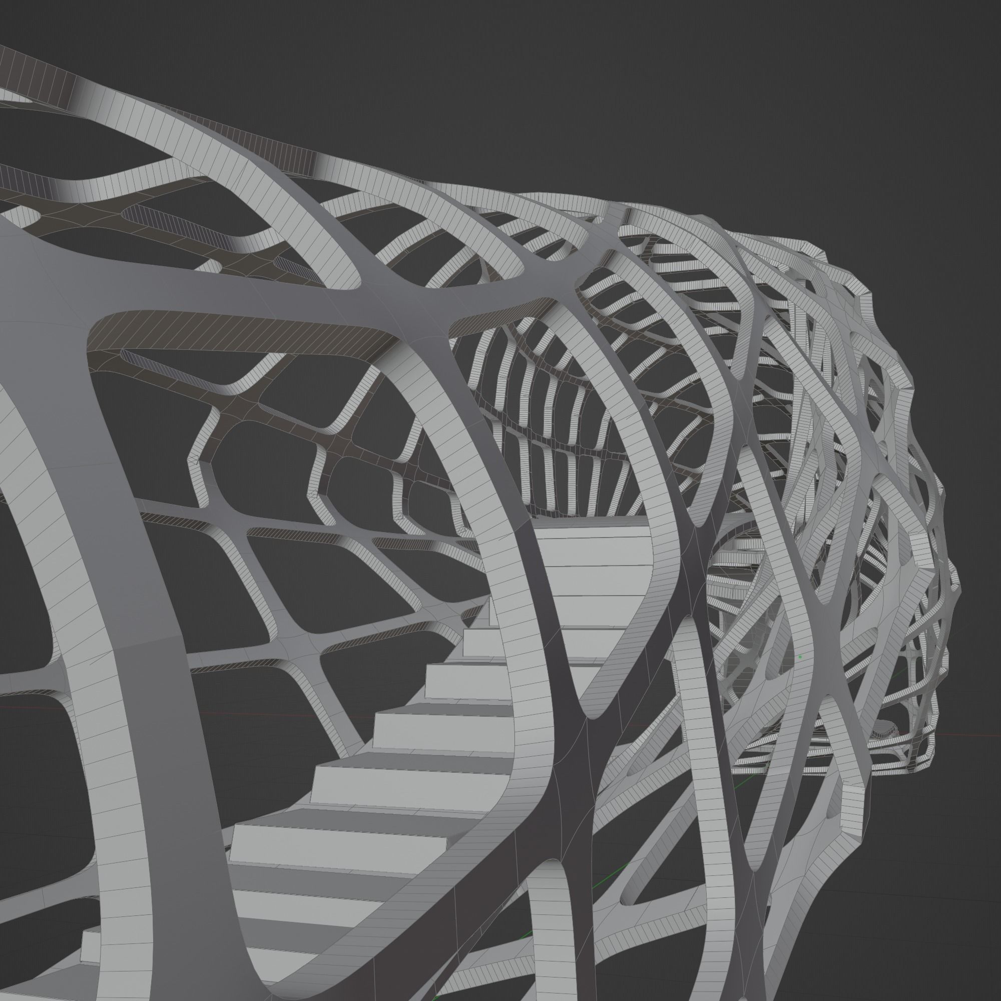 Futuristic Bridge 3D model_23