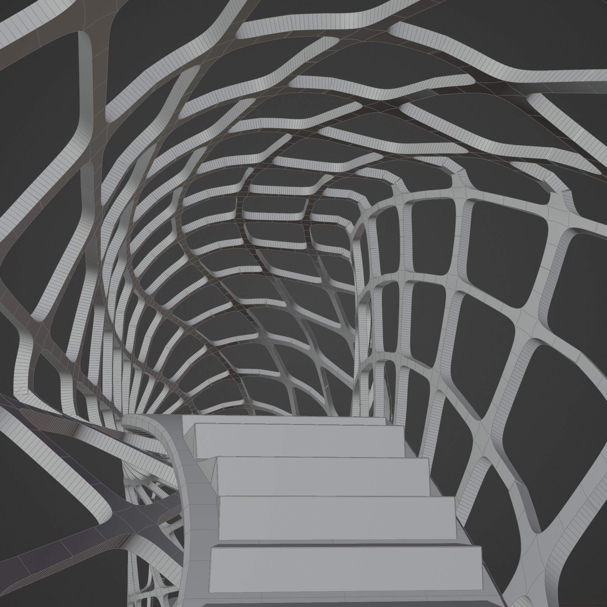 Futuristic Bridge 3D model_24