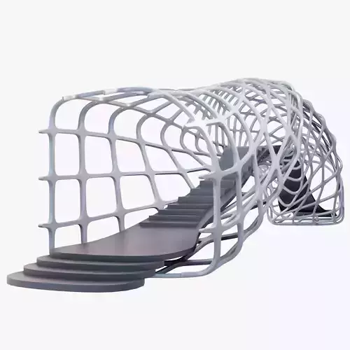 Futuristic Bridge 3D model Futuristic Bridge 3D model
