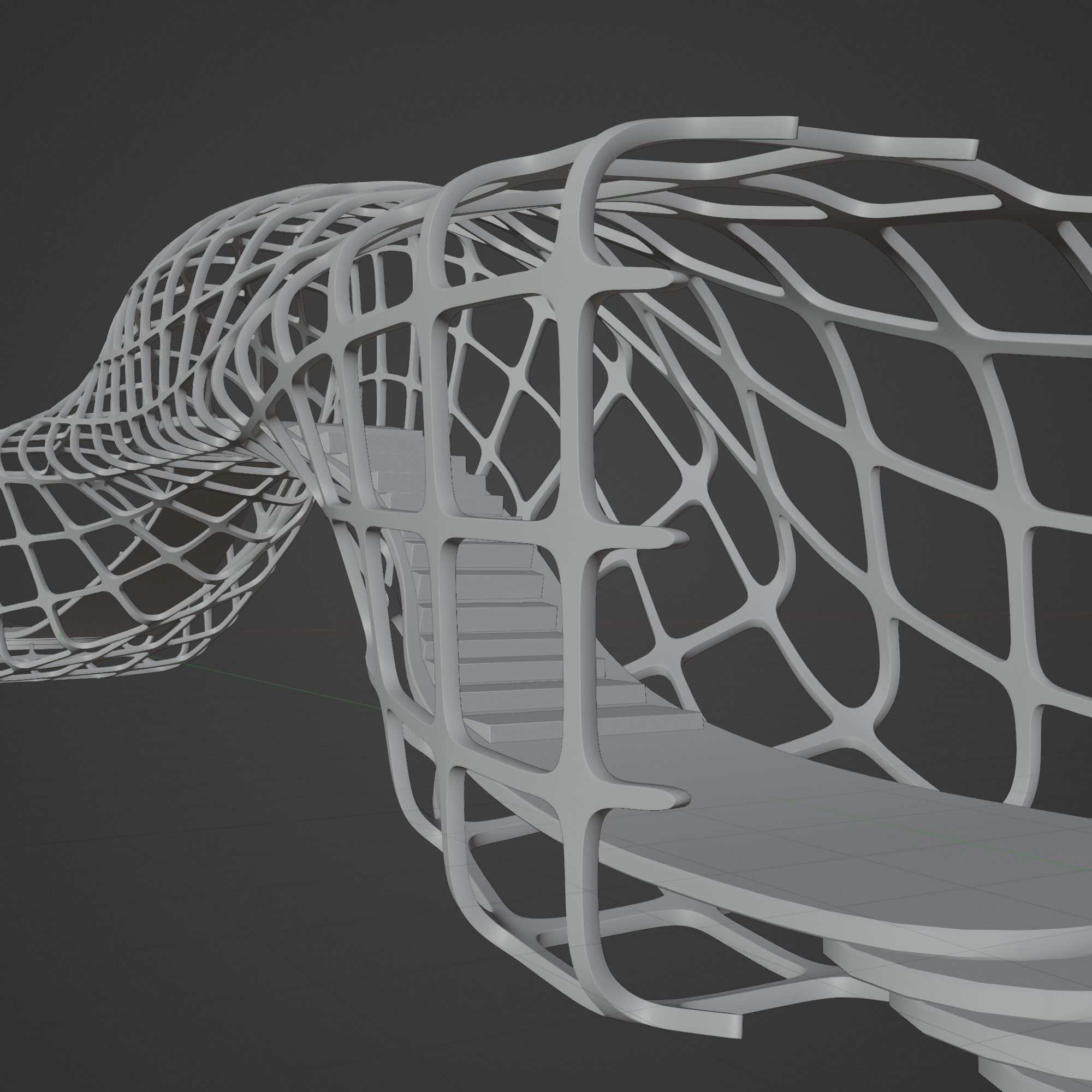 Futuristic Bridge 3D model_12