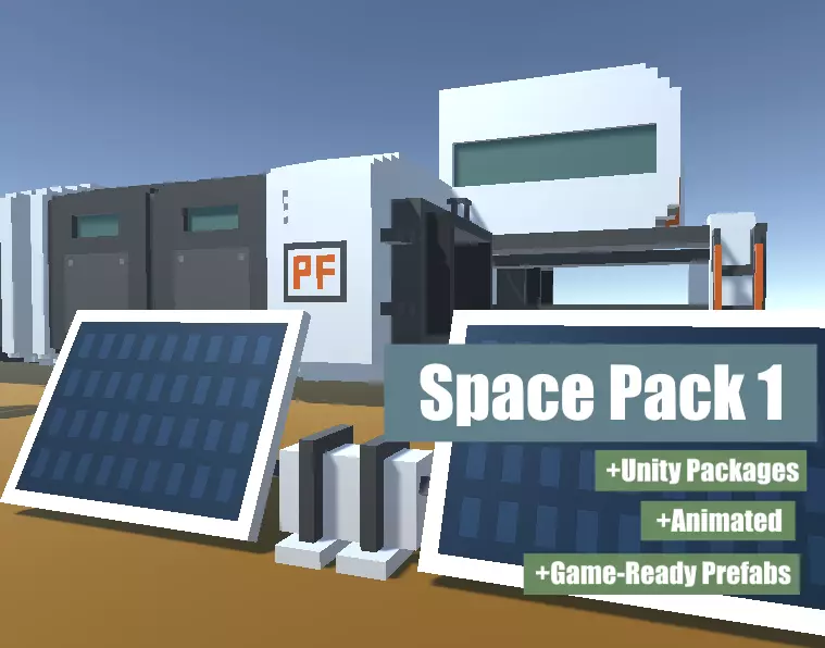 Space Pack 1 Low-poly 3D model