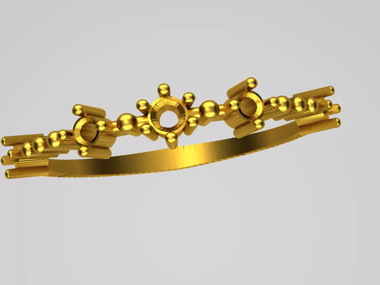 D006-TEL gold ring Free 3D print model