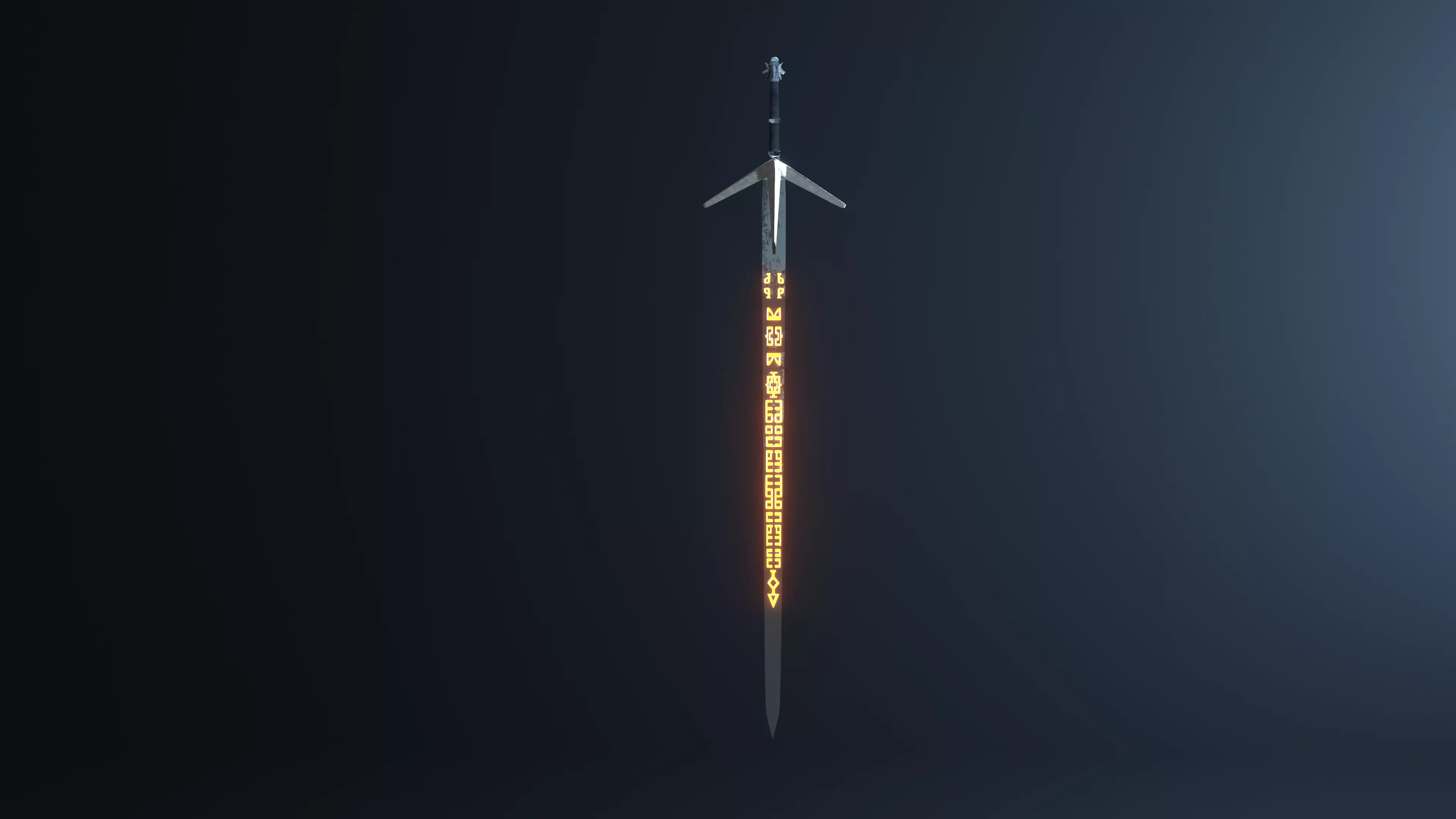 Geralt Aerondight Sword Free 3D model