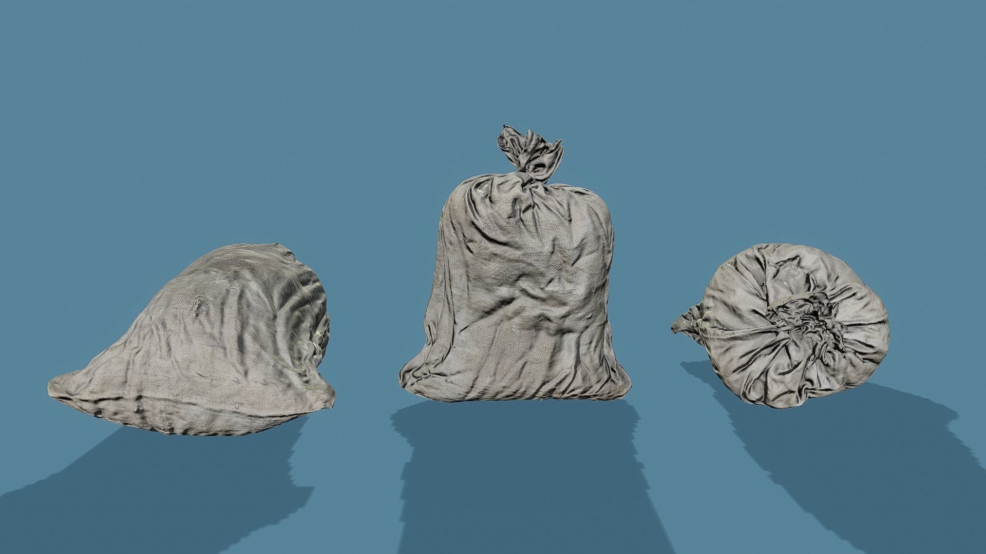 3D Scan Old Bag 01 Low-poly 3D model_8