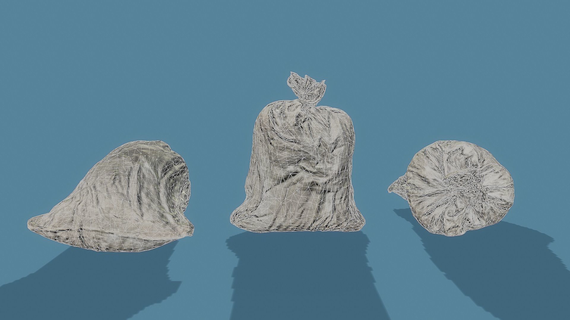 3D Scan Old Bag 01 Low-poly 3D model_9