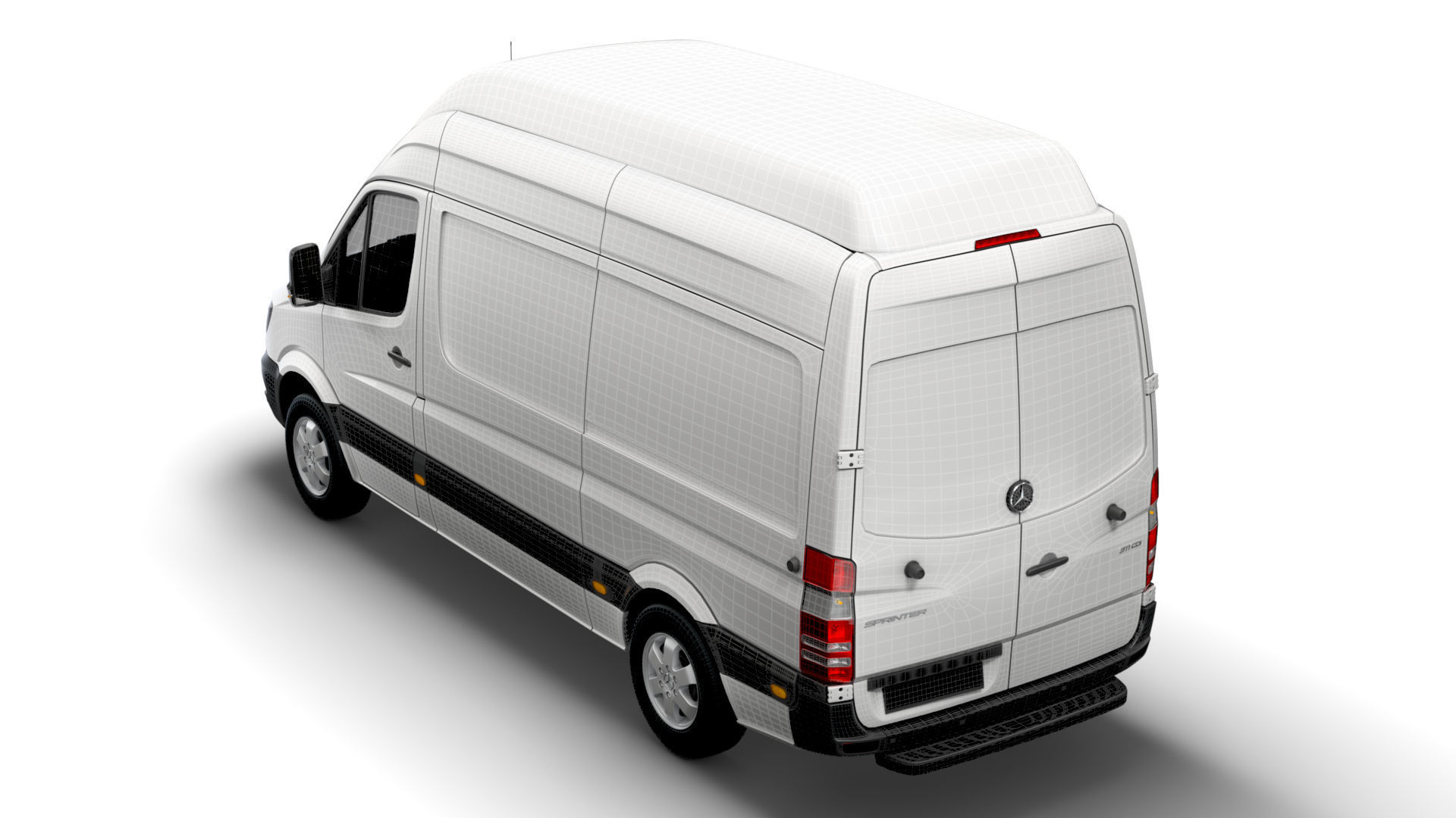 Mercedes Benz Sprinter Cargo Van L2H3 2018 3D model_15