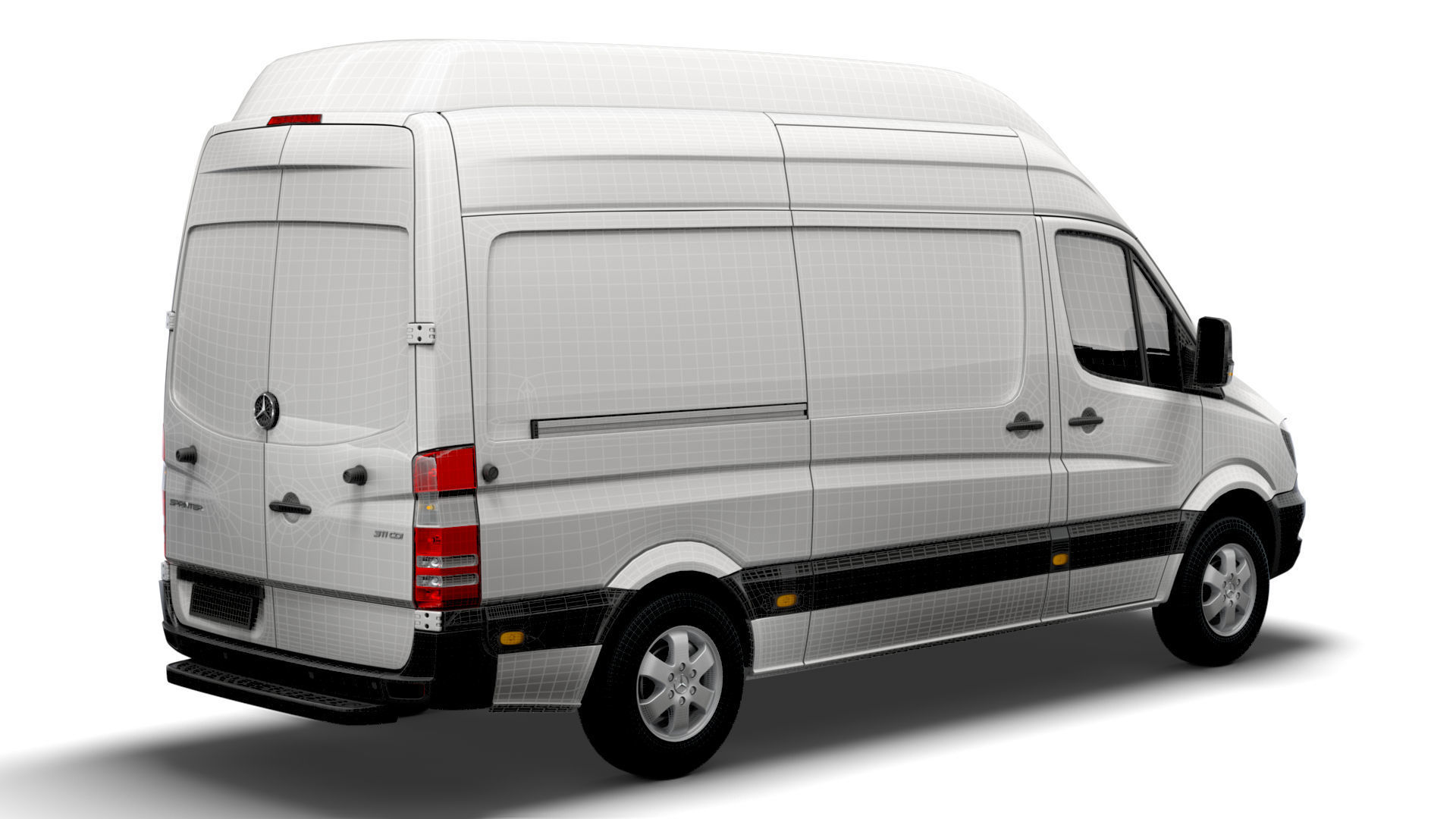 Mercedes Benz Sprinter Cargo Van L2H3 2018 3D model_14