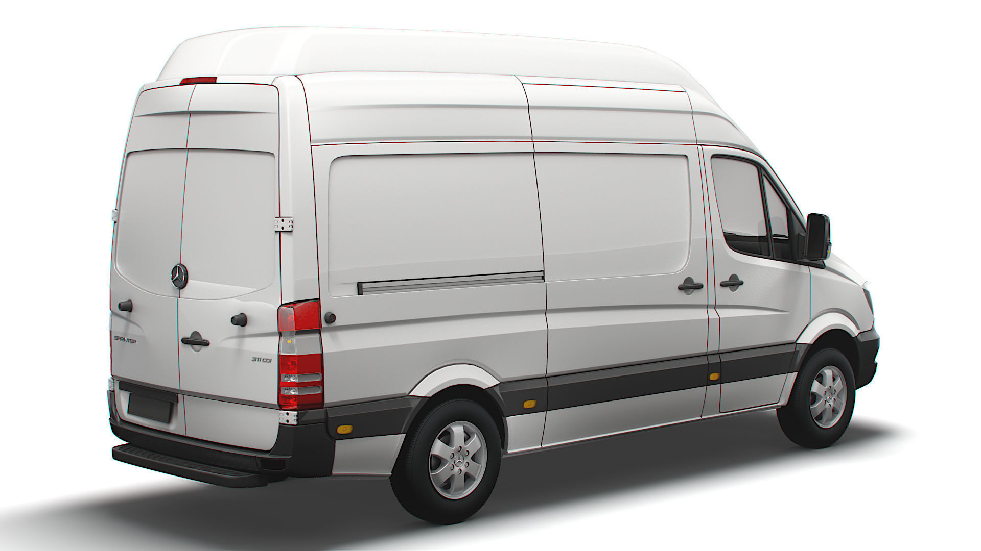 Mercedes Benz Sprinter Cargo Van L2H3 2018 3D model_2