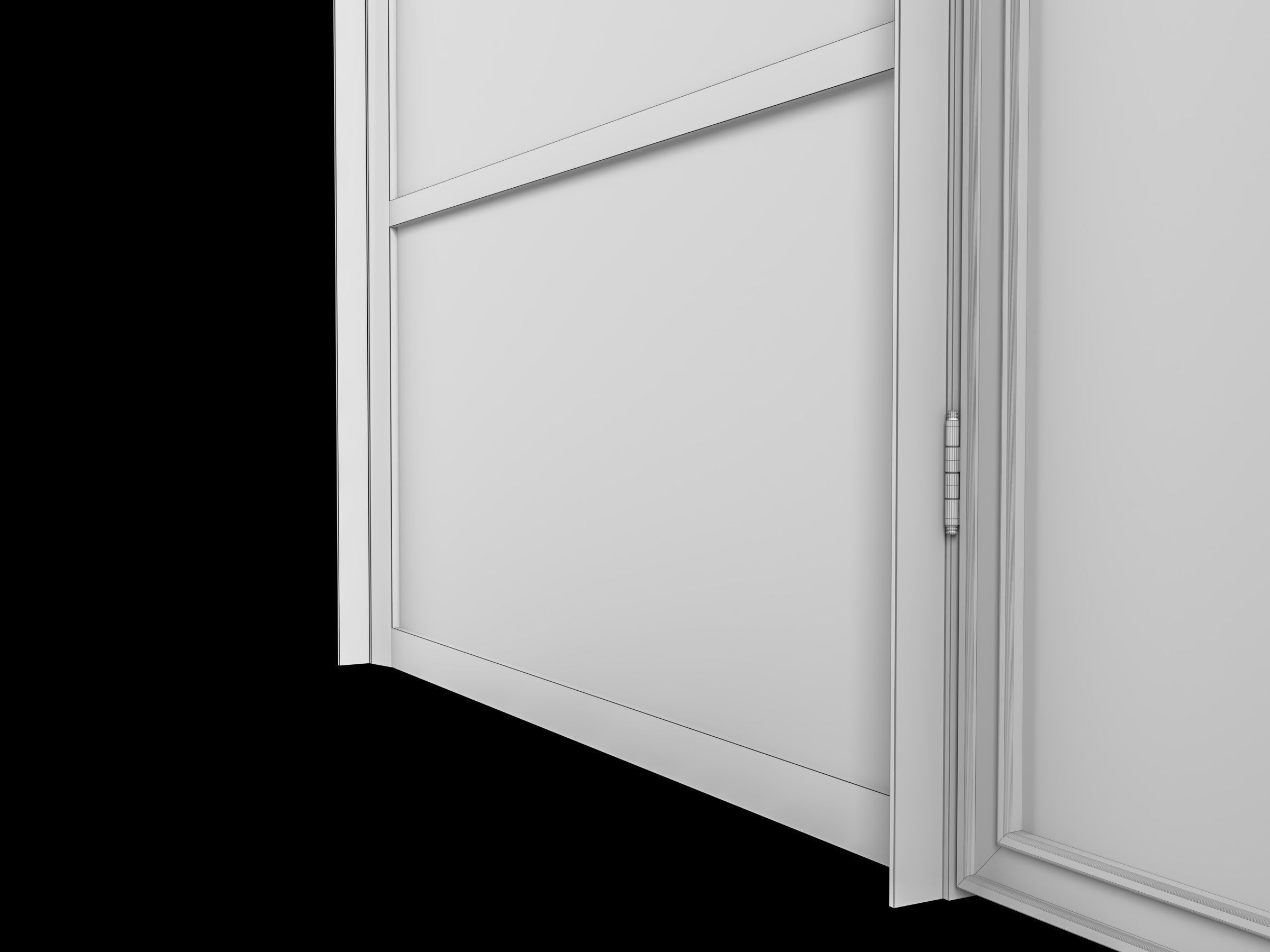 glass arch door 3D model_9