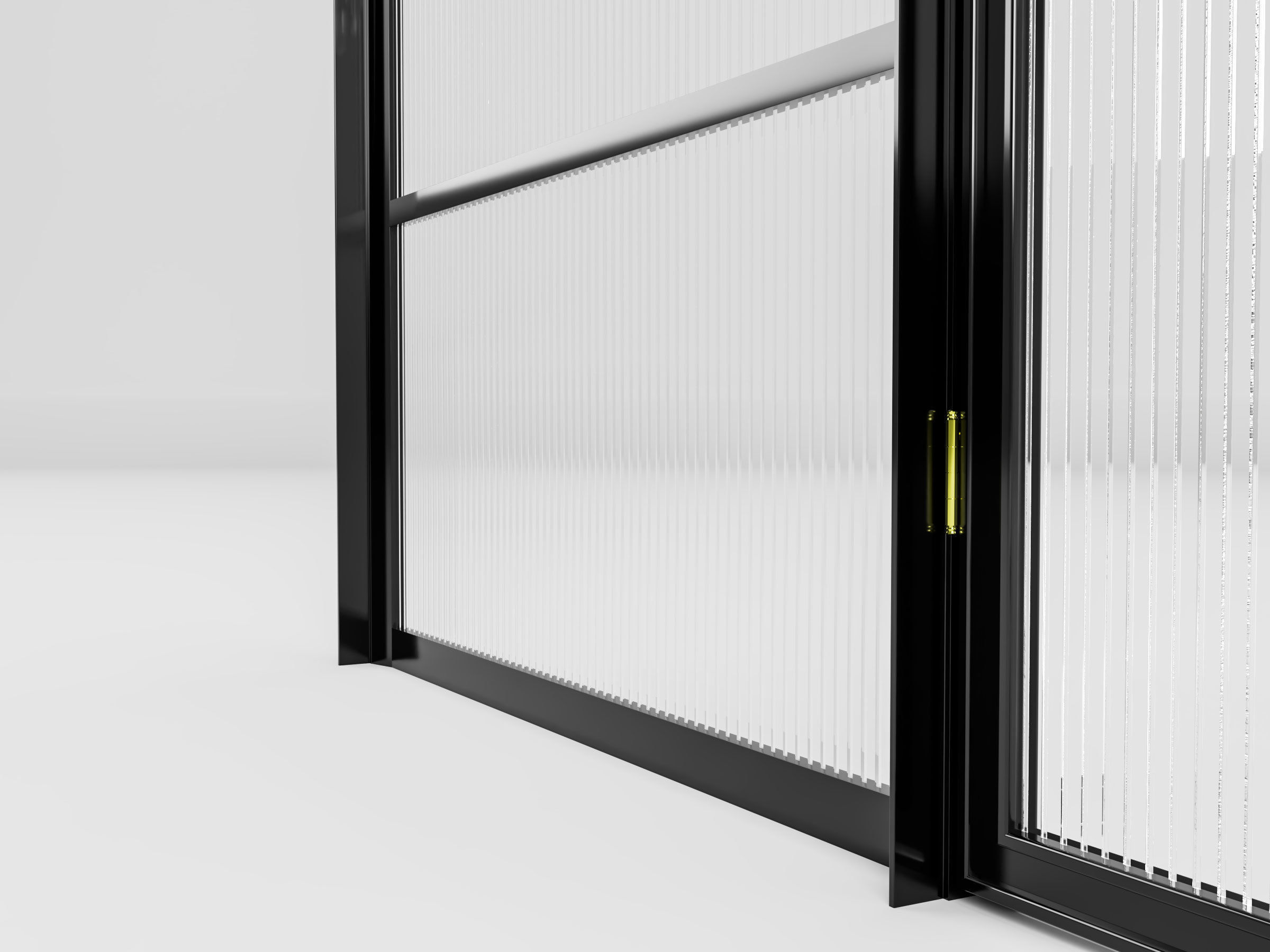 glass arch door 3D model_3