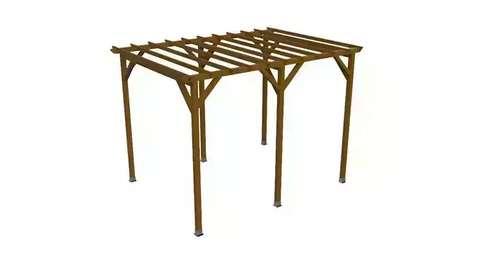 Wooden pergola  for garden