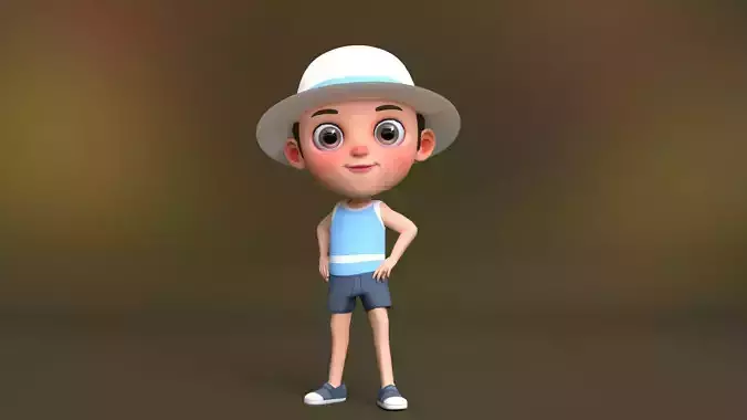 Kid Character Summer Outfit