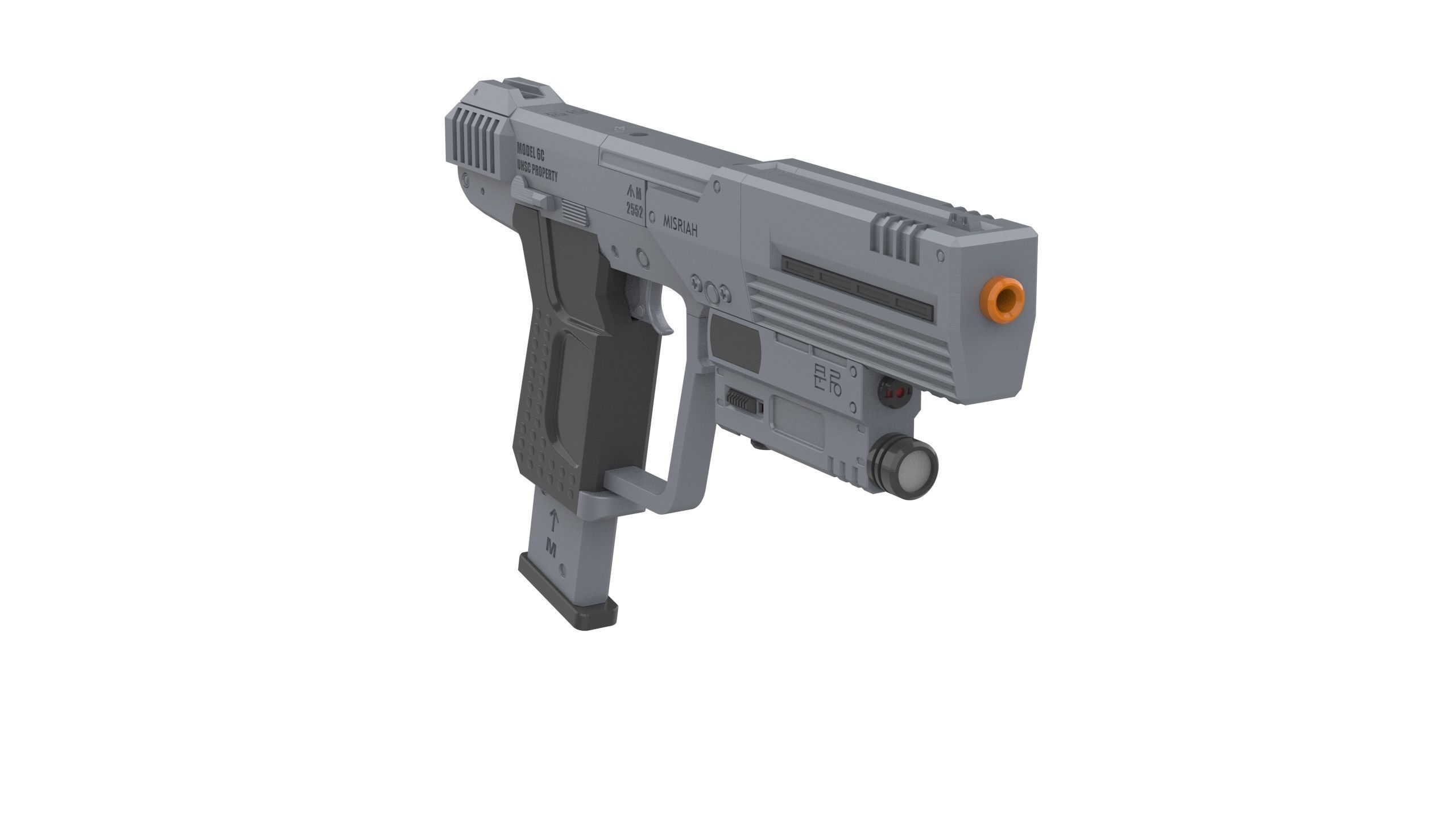 M6C - Halo - with LEDs backlight - Printable model - STL  3D print model_8