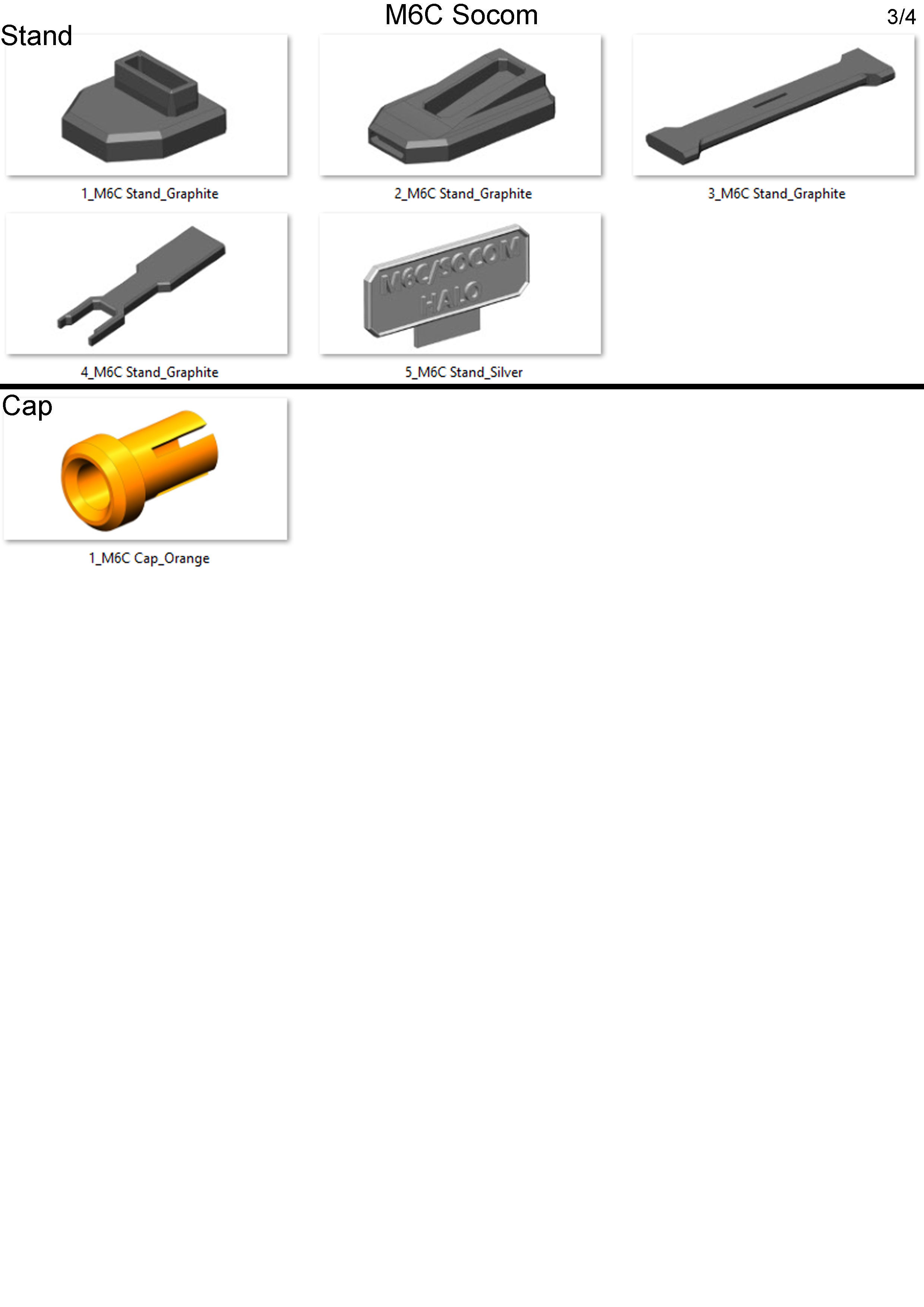 M6C - Halo - with LEDs backlight - Printable model - STL  3D print model_13