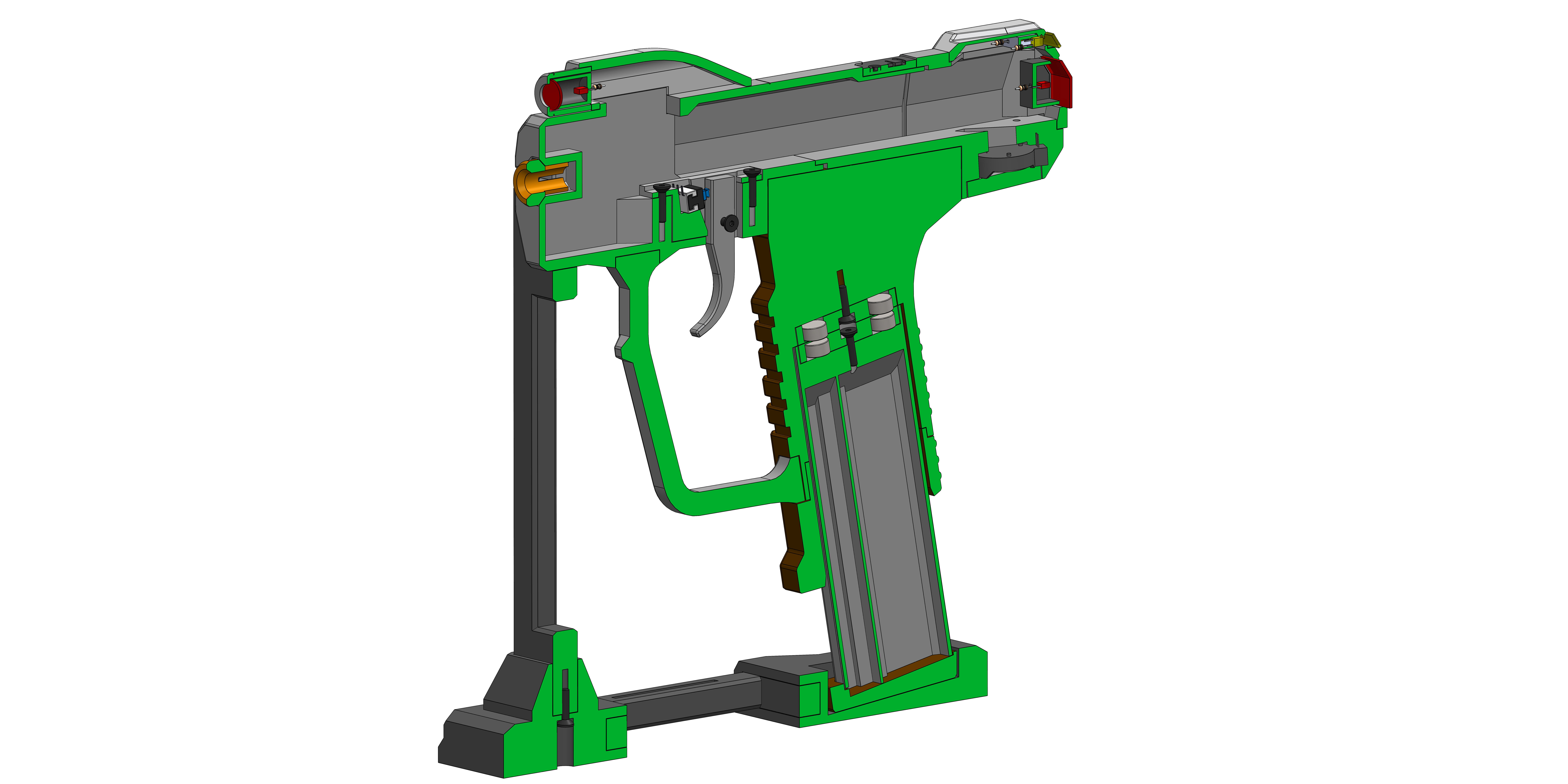 M6D - Halo - with LEDs backlight - Printable model - STL 3D print model_19