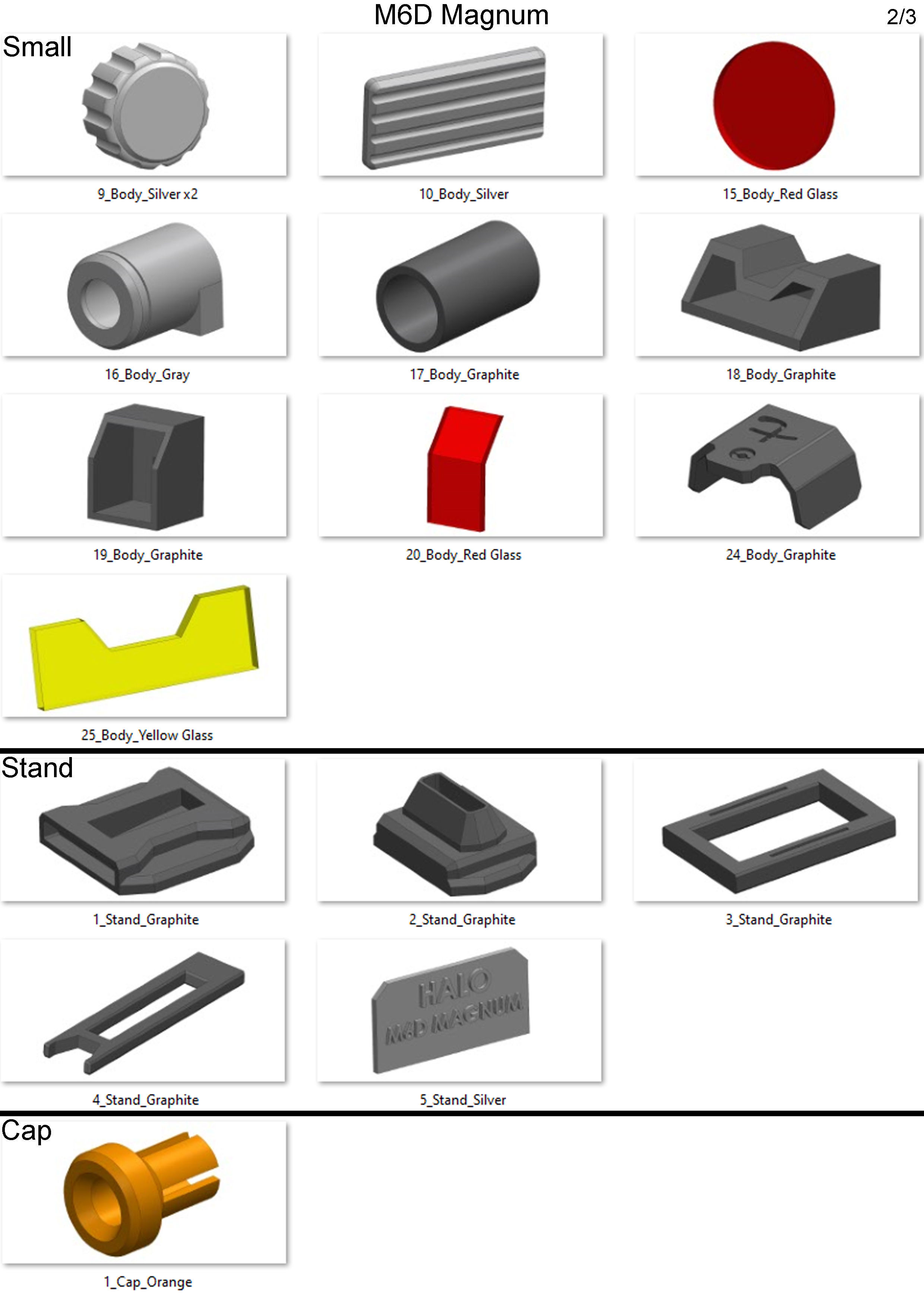 M6D - Halo - with LEDs backlight - Printable model - STL 3D print model_17