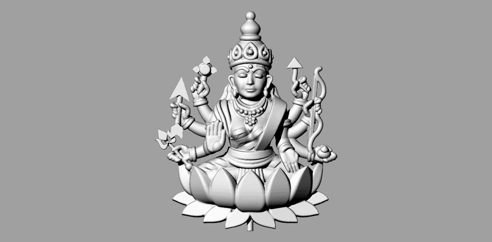 Ashta Laxmi stl file only 3D print model_1