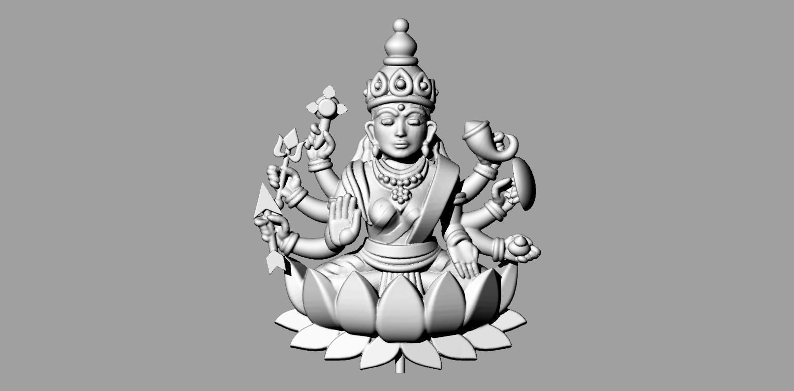 Ashta Laxmi stl file only 3D print model_3