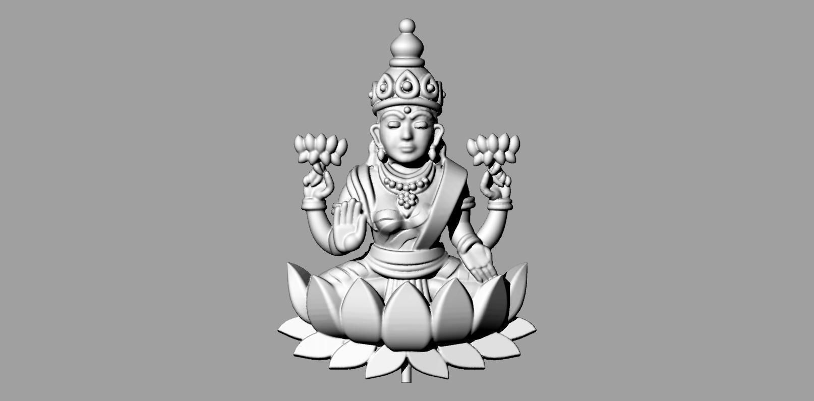 Ashta Laxmi stl file only 3D print model_8