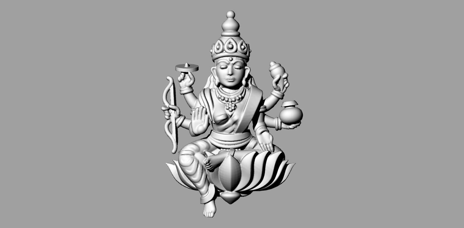 Ashta Laxmi stl file only 3D print model_7