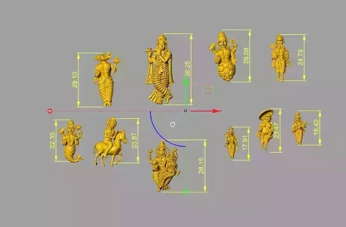 Dashavatara stl file only 3D print model