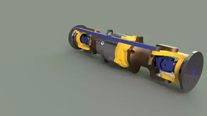 RC CAR - FRONT AXLE WITH DIFFERENTIAL