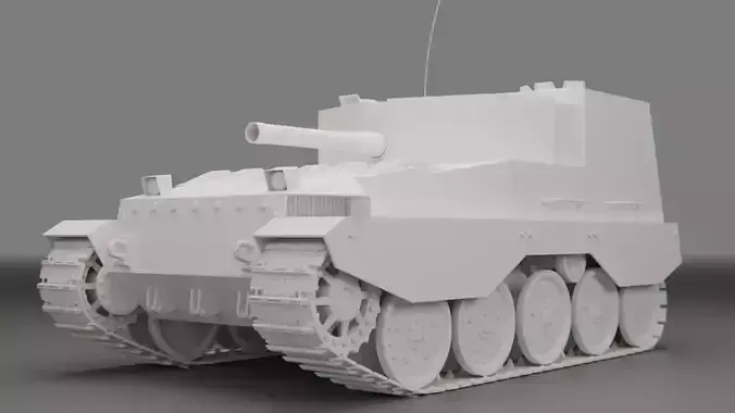 FV304 high poly model without textures 3D model