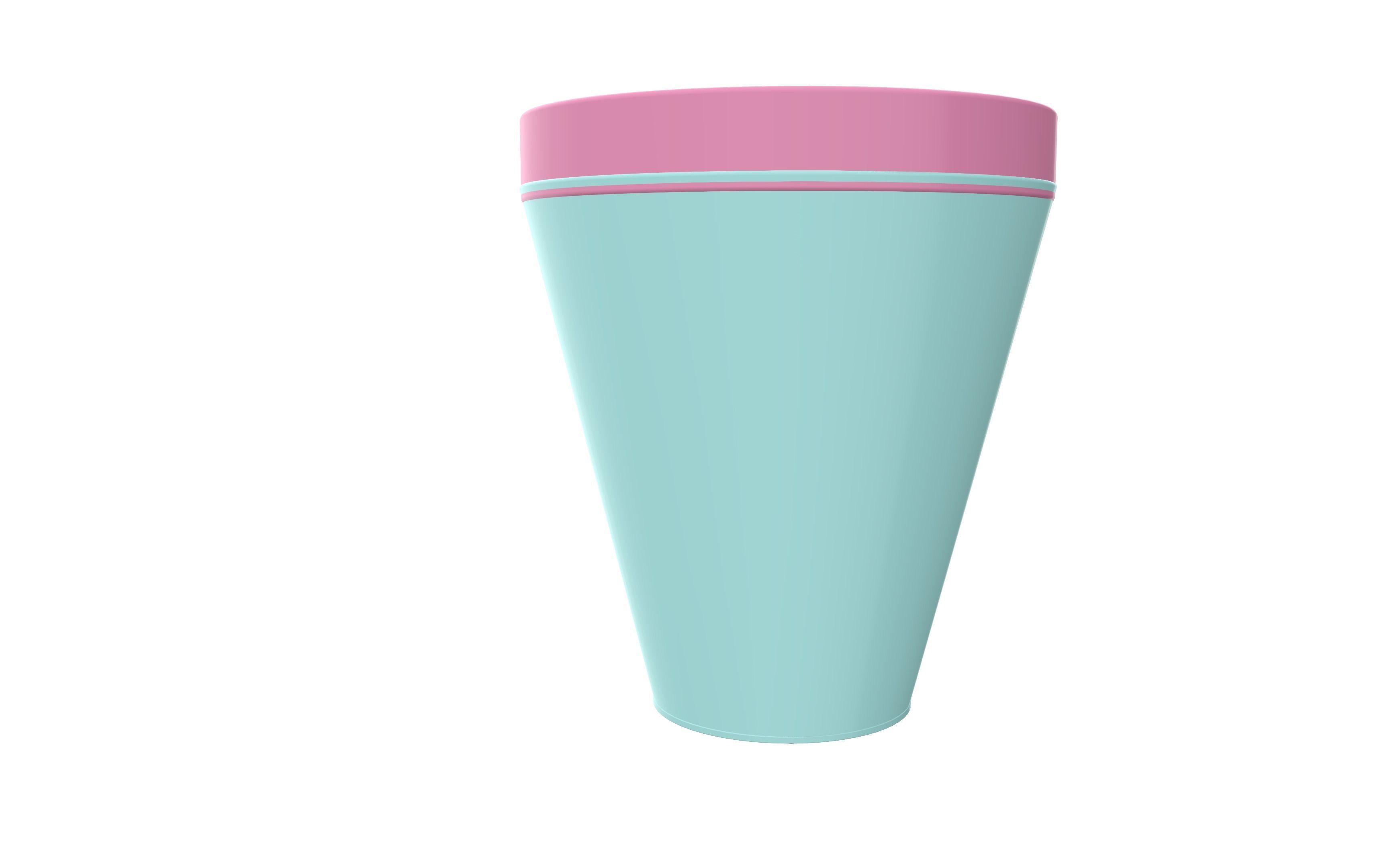 plant pot for 3D Printer pastel color garden decoration 3D print model_1