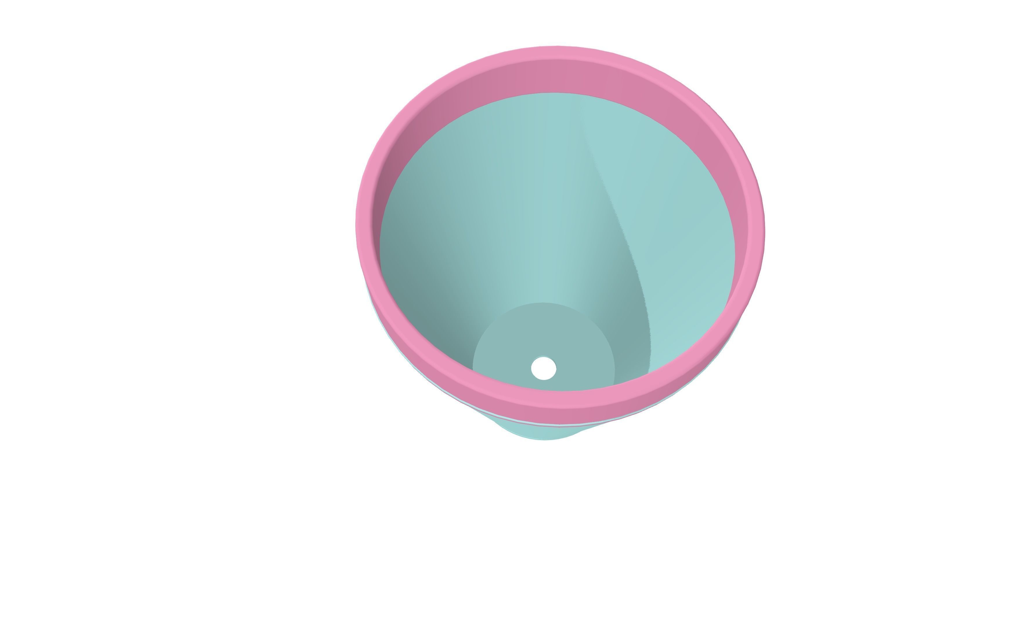 plant pot for 3D Printer pastel color garden decoration 3D print model_2