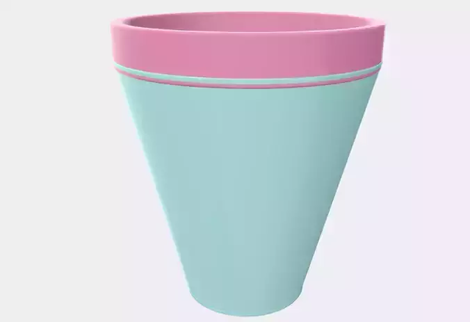 plant pot for 3D Printer pastel color garden decoration
