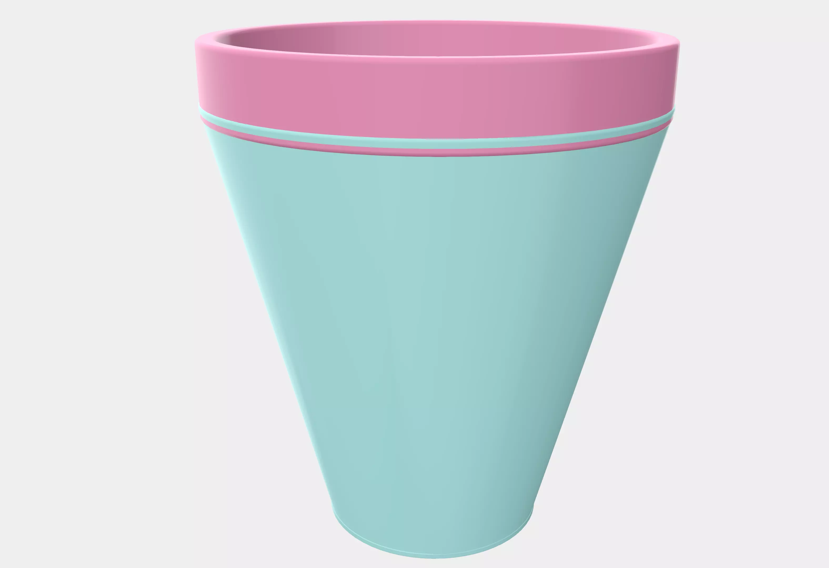 plant pot for 3D Printer pastel color garden decoration 3D print model_0