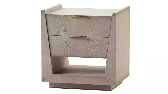 Shagreen Side Tables or Nightstands 