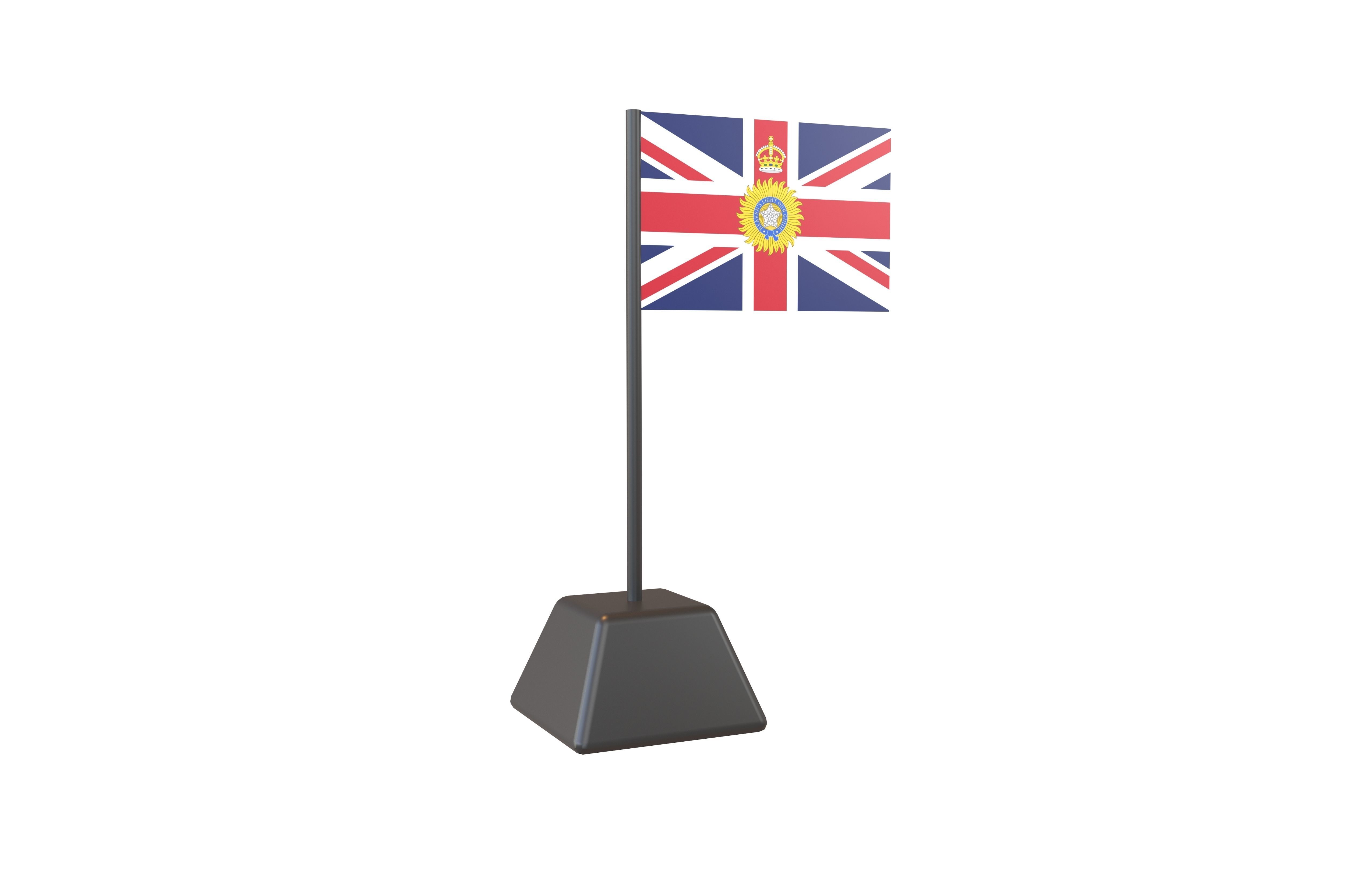 Flag of the Governor General of India 1885 v1 001 Low-poly 3D model_1