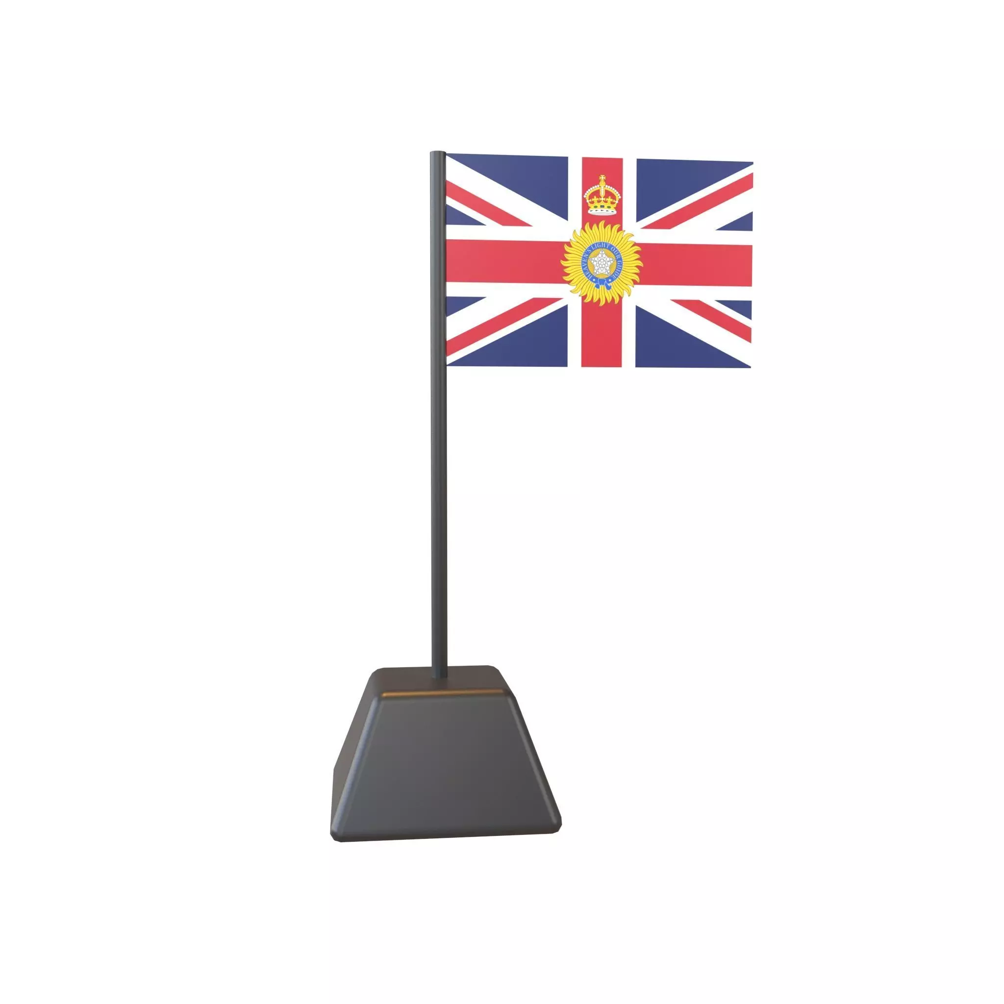 Flag of the Governor General of India 1885 v1 001 Low-poly 3D model_0