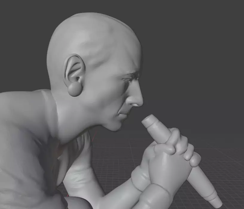 Chester Bennington 3D print model_12